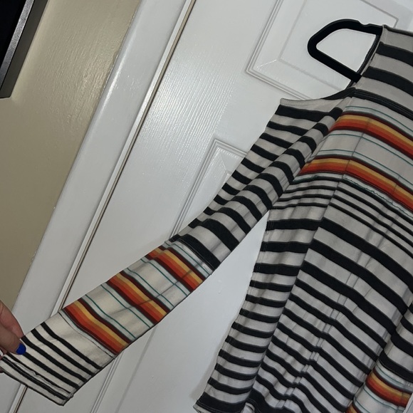 Free People Striped Cold Shoulder Turtleneck - Picture 3 of 5